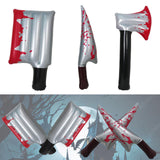 Maxbell Inflatable Halloween Knife Prop Scary Horror Prank Prop for Cosplay Supplies Square