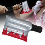 Maxbell Inflatable Halloween Knife Prop Scary Horror Prank Prop for Cosplay Supplies Square