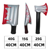 Maxbell Inflatable Halloween Knife Prop Scary Horror Prank Prop for Cosplay Supplies Square