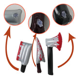 Maxbell Inflatable Halloween Knife Prop Scary Horror Prank Prop for Cosplay Supplies Square