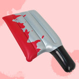 Maxbell Inflatable Halloween Knife Prop Scary Horror Prank Prop for Cosplay Supplies Square