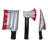 Maxbell Inflatable Halloween Knife Prop Scary Horror Prank Prop for Cosplay Supplies Square