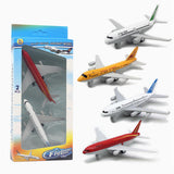 Maxbell 2Pcs Airplane Model Alloy Ornament Toy Aircraft for Decor Fireplace Keepsake Red White