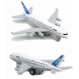 Maxbell 2Pcs Airplane Model Alloy Ornament Toy Aircraft for Decor Fireplace Keepsake Red White
