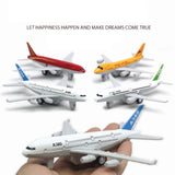 Maxbell 2Pcs Airplane Model Alloy Ornament Toy Aircraft for Decor Fireplace Keepsake Red White