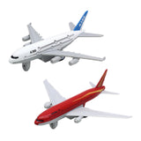 Maxbell 2Pcs Airplane Model Alloy Ornament Toy Aircraft for Decor Fireplace Keepsake Red White