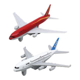 Maxbell 2Pcs Airplane Model Alloy Ornament Toy Aircraft for Decor Fireplace Keepsake Red White