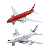 Maxbell 2Pcs Airplane Model Alloy Ornament Toy Aircraft for Decor Fireplace Keepsake Red White