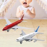 Maxbell 2Pcs Airplane Model Alloy Ornament Toy Aircraft for Decor Fireplace Keepsake Red White