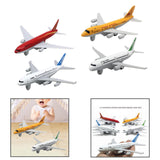 Maxbell 2Pcs Airplane Model Alloy Ornament Toy Aircraft for Decor Fireplace Keepsake Red White