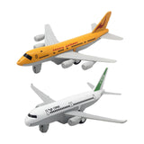 Maxbell 2Pcs Airplane Model Alloy Ornament Toy Aircraft for Decor Fireplace Keepsake Yellow White