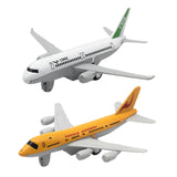 Maxbell 2Pcs Airplane Model Alloy Ornament Toy Aircraft for Decor Fireplace Keepsake Yellow White