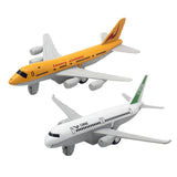 Maxbell 2Pcs Airplane Model Alloy Ornament Toy Aircraft for Decor Fireplace Keepsake Yellow White