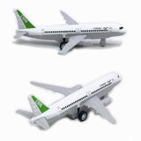 Maxbell 2Pcs Airplane Model Alloy Ornament Toy Aircraft for Decor Fireplace Keepsake Yellow White