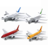 Maxbell 2Pcs Airplane Model Alloy Ornament Toy Aircraft for Decor Fireplace Keepsake Yellow White