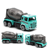 Maxbell 6 Pieces Alloy Engineering Vehicle Model Diecast Vehicle Toy Set for Present