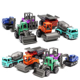 Maxbell 6 Pieces Alloy Engineering Vehicle Model Diecast Vehicle Toy Set for Present