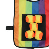 Maxbell Sticky Ball Game with Vest Practical Tossing Catch Game for Lawn Sports Yard Vest with Balls