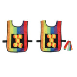 Maxbell Sticky Ball Game with Vest Practical Tossing Catch Game for Lawn Sports Yard Vest with Balls