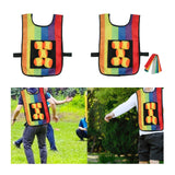 Maxbell Sticky Ball Game with Vest Practical Tossing Catch Game for Lawn Sports Yard Vest with Balls