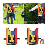 Maxbell Sticky Ball Game with Vest Practical Tossing Catch Game for Lawn Sports Yard Vest with Balls