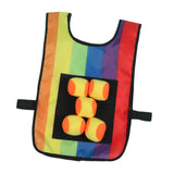 Maxbell Sticky Ball Game with Vest Practical Tossing Catch Game for Lawn Sports Yard Vest with Balls