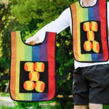 Maxbell Sticky Ball Game with Vest Practical Tossing Catch Game for Lawn Sports Yard Vest with Balls