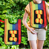 Maxbell Sticky Ball Game with Vest Practical Tossing Catch Game for Lawn Sports Yard Vest with Balls
