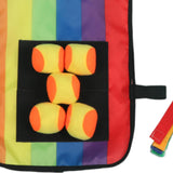 Maxbell Sticky Ball Game with Vest Practical Tossing Catch Game for Lawn Sports Yard Vest and Balls Tails