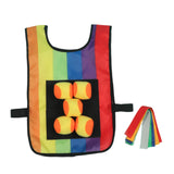 Maxbell Sticky Ball Game with Vest Practical Tossing Catch Game for Lawn Sports Yard Vest and Balls Tails