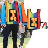 Maxbell Sticky Ball Game with Vest Practical Tossing Catch Game for Lawn Sports Yard Vest and Balls Tails