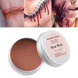 Maxbell Fake Bloody Actor Real Color Halloween for Monster Movie Props Haunted Houses skin wax 30g