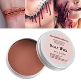 Maxbell Fake Bloody Actor Real Color Halloween for Monster Movie Props Haunted Houses skin wax 50g