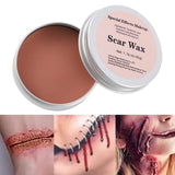 Maxbell Fake Bloody Actor Real Color Halloween for Monster Movie Props Haunted Houses skin wax 50g