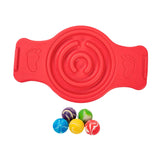 Maxbell Balance Board Wobble Stability Board for Skateboarding Skiing Indoor Outdoor Red