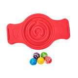 Maxbell Balance Board Wobble Stability Board for Skateboarding Skiing Indoor Outdoor Red