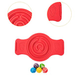 Maxbell Balance Board Wobble Stability Board for Skateboarding Skiing Indoor Outdoor Red