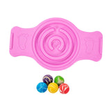 Maxbell Balance Board Wobble Stability Board for Skateboarding Skiing Indoor Outdoor Pink