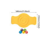 Maxbell Balance Board Wobble Stability Board for Skateboarding Skiing Indoor Outdoor Yellow