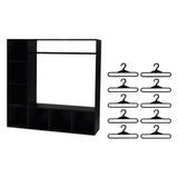 Maxbell Doll Clothes Closet Fashion Doll Accessories Display Box for Lovers Birthday Black