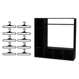 Maxbell Doll Clothes Closet Fashion Doll Accessories Display Box for Lovers Birthday Black