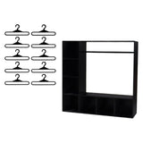 Maxbell Doll Clothes Closet Fashion Doll Accessories Display Box for Lovers Birthday Black