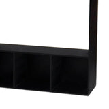 Maxbell Doll Clothes Closet Fashion Doll Accessories Display Box for Lovers Birthday Black