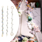 Maxbell Stuffed Animals Storage Chain Plush Toys Hanging Organizer for Cards Bedroom Style A