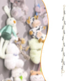 Maxbell Stuffed Animals Storage Chain Plush Toys Hanging Organizer for Cards Bedroom Style B