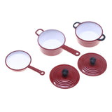 Maxbell Miniature Dollhouse Kitchen Accessories Decoration Gifts Metal Pots and Pans