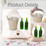 Maxbell 1:12 Beer Bottle Set Model Resin Drinks Decoration Accessories Architectural without watermelon