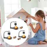 Maxbell 5Pcs 1/12 Dollhouse Hanging Stove for Miniature Scene Railway Station Layout Style A