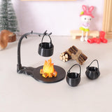 Maxbell 5Pcs 1/12 Dollhouse Hanging Stove for Miniature Scene Railway Station Layout Style A