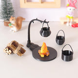 Maxbell 5Pcs 1/12 Dollhouse Hanging Stove for Miniature Scene Railway Station Layout Style A
